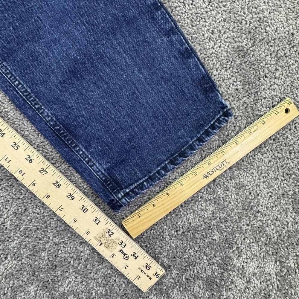 Levis 550 Jeans Mens 42x34 Blue Relaxed Straight Denim Medium Wash Stretch